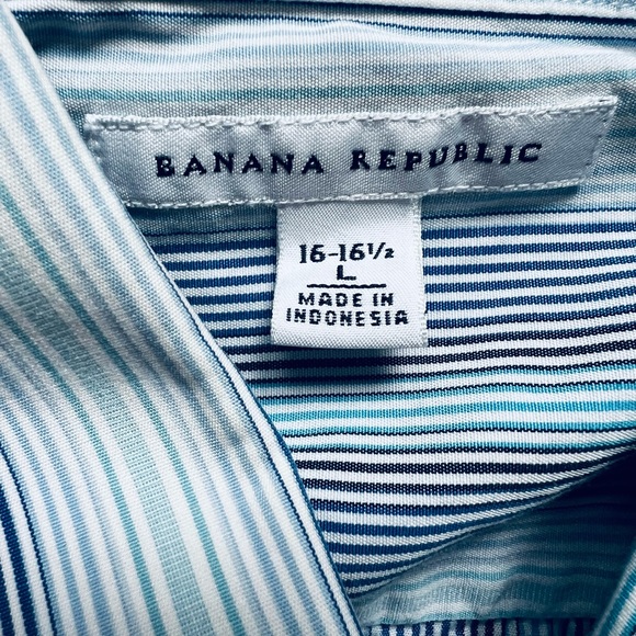 Mens size large Banana Republic button down shirt - Picture 4 of 6